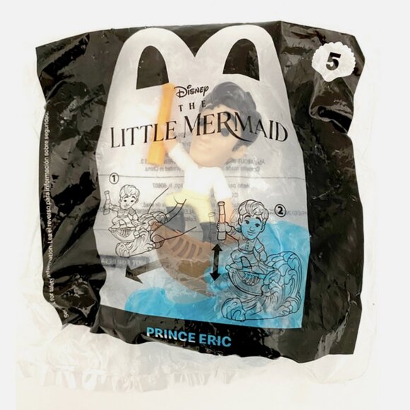 McDonald's Toy Collection 2022 The Little Mermaid #5  Prince ERIC Figure SEALED - Picture 1 of 1
